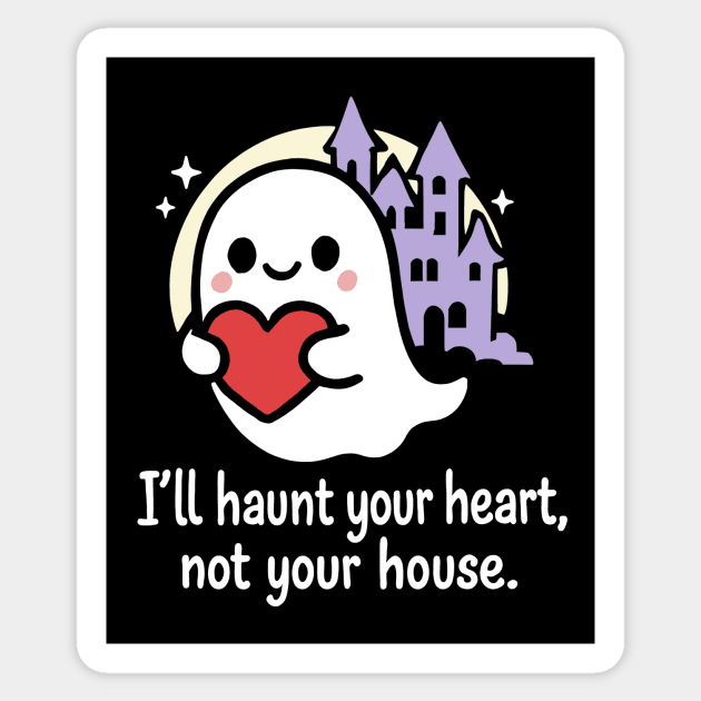 I'll haunt your heart Sticker by CreativeSage